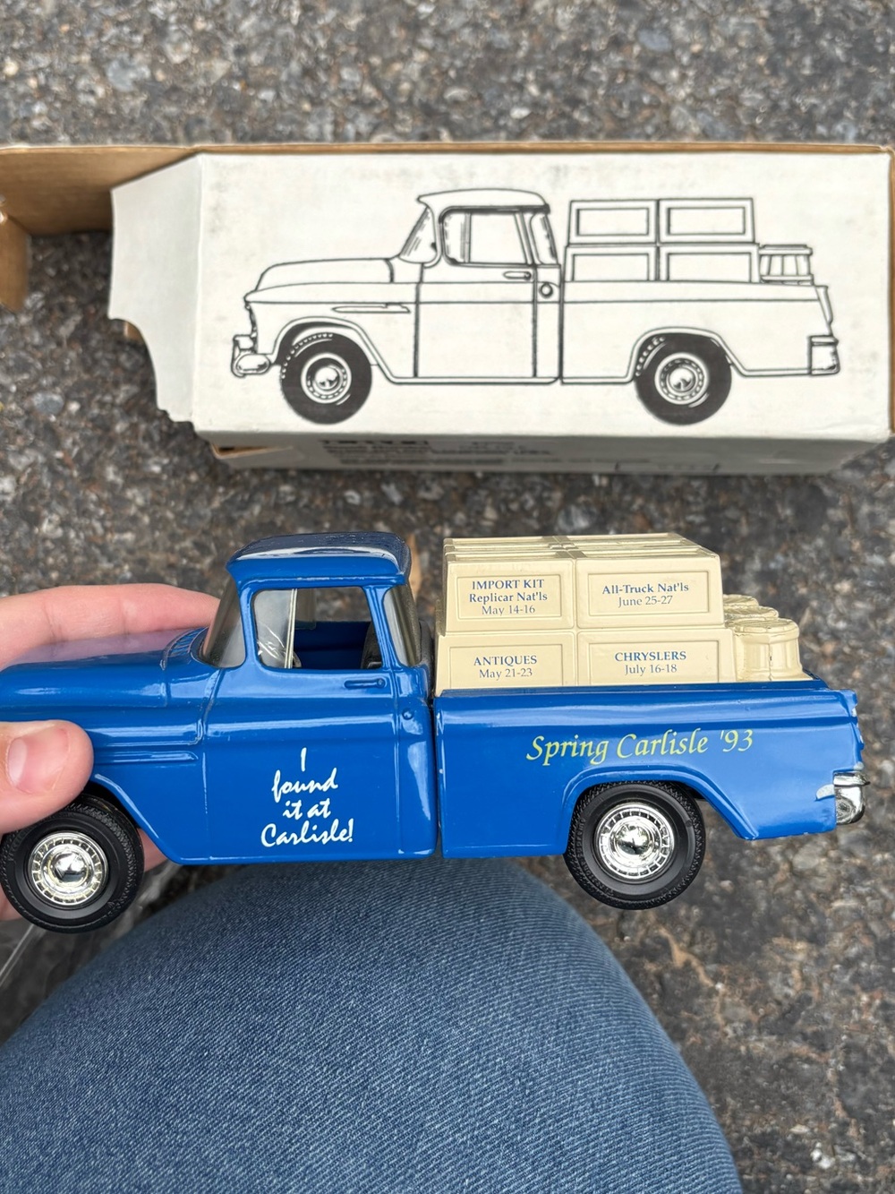 Blue Spring Carlisle '93 Decorative Pickup Truck 1993 blue truck bank